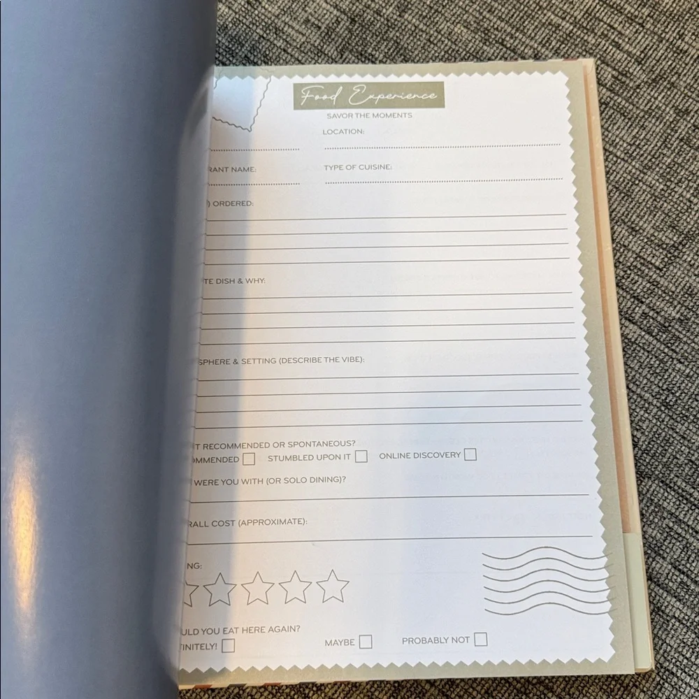 Travel Planner Notebook - Cream Spiral-Bound - Picture 2 of 5